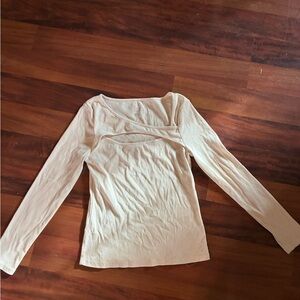 a new day Cream Long Sleeve Women's Top